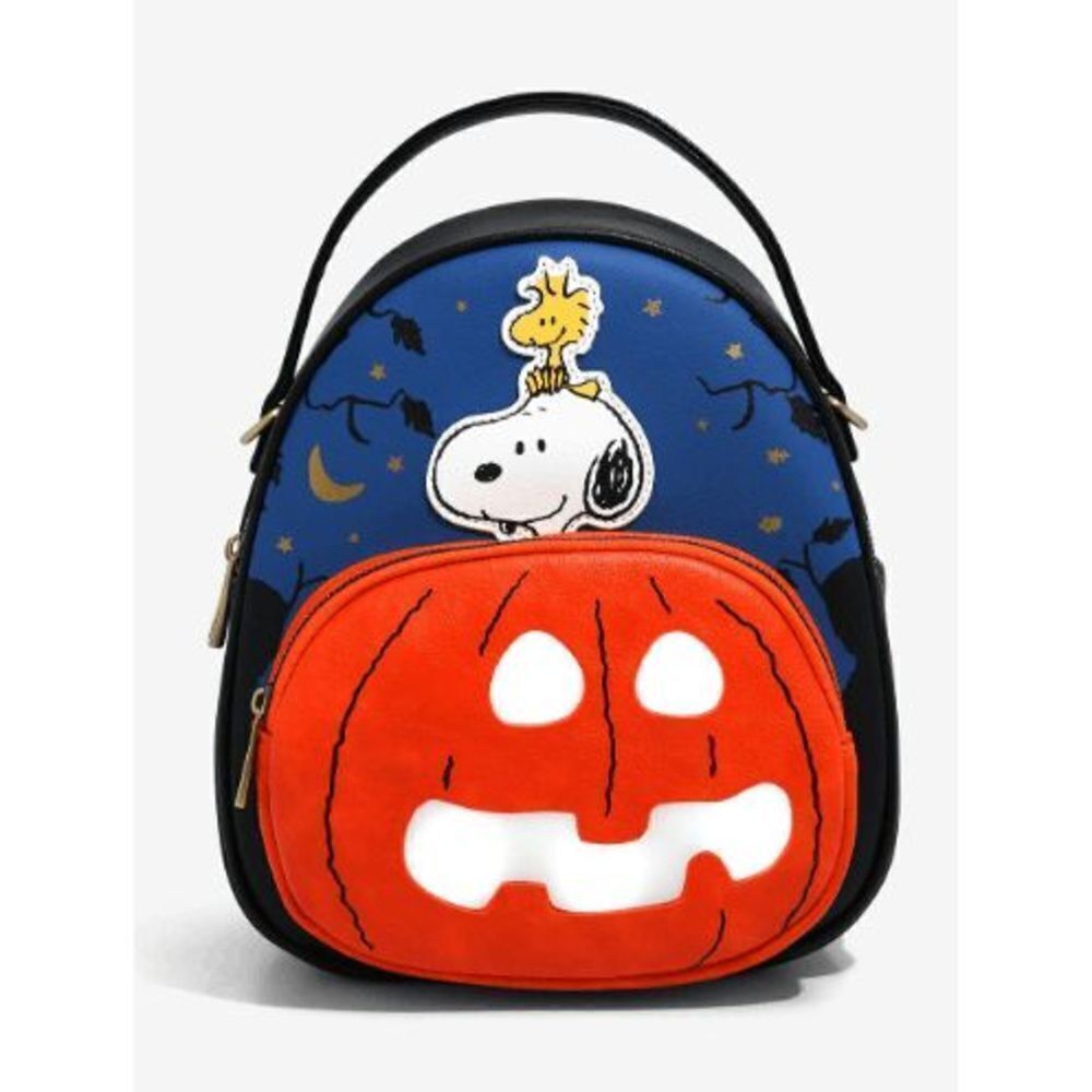 Peanuts Snoopy & Woodstock The Great Pumpkin Convertible Light-Up Backpack